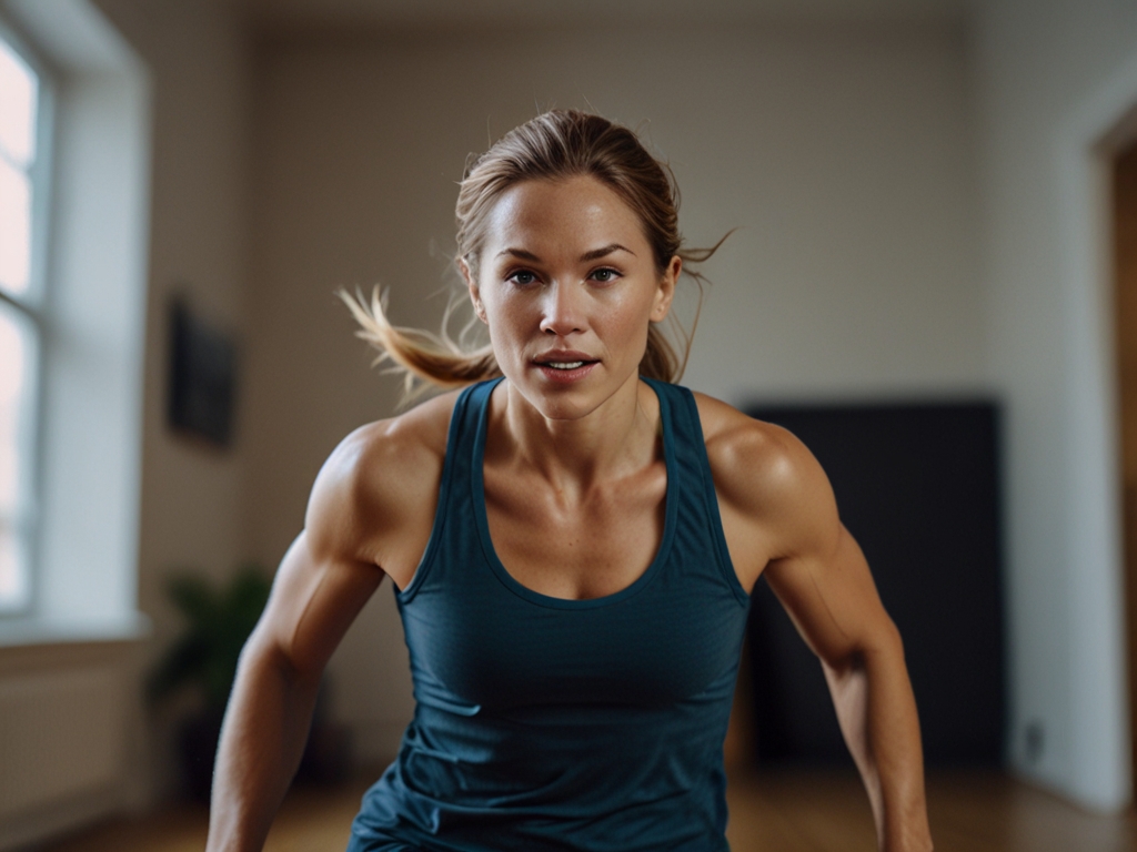 Person som utför avancerade burpees